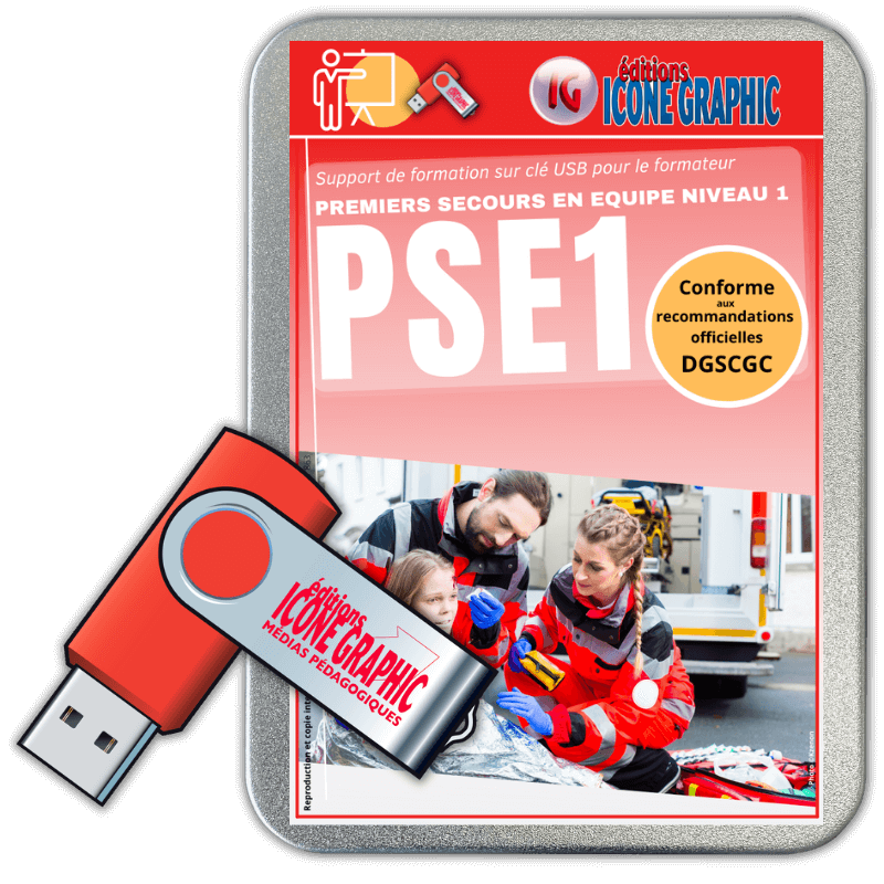 La clé USB formateur : Premiers secours en équipe - PSE1 ı Editions Icone  Graphic